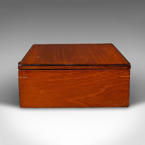 fig 4. Antique Artist's Box, English, Walnut, Paint Palette, Winsor & Newton, Victorian