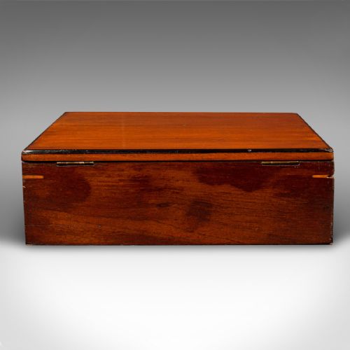 fig 5. Antique Artist's Box, English, Walnut, Paint Palette, Winsor & Newton, Victorian