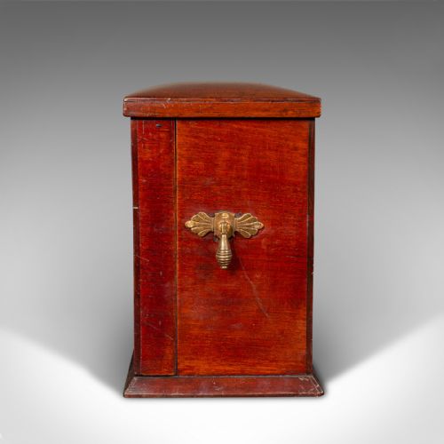 fig 3. Antique Travelling Writing Slope, English, Correspondence Box, Victorian, C.1899