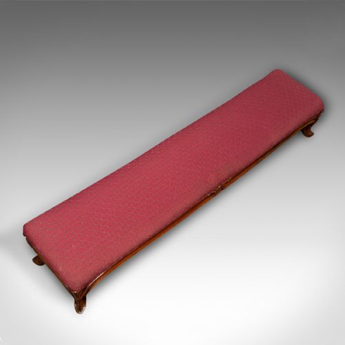 fig 5. Antique Carriage Stool, English, Walnut, Fireside Foot Rest, Victorian, C.1840