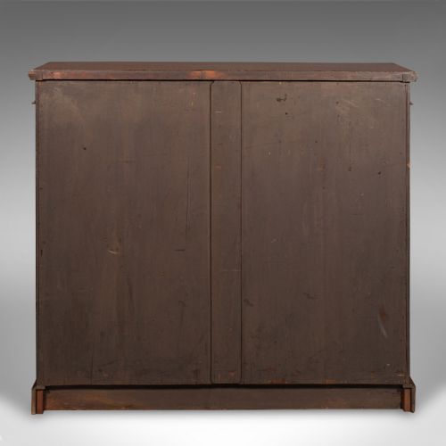 fig 3. Antique Open Bookcase, English, Walnut, Bookshelf Cabinet, Victorian, Circa 1900