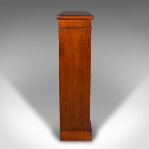 fig 4. Antique Open Bookcase, English, Walnut, Bookshelf Cabinet, Victorian, Circa 1900