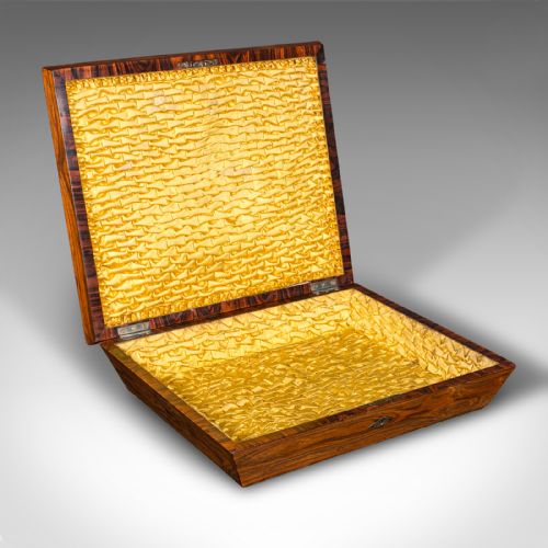 ANTIQUE DECORATIVE FINERY BOX ENGLISH JEWELLERY KEEPSAKE REGENCY CIRCA 1830 - ADDITIONAL PHOTO 1