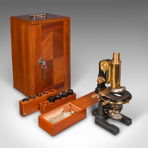 Antique Laboratory Microscope, German, Scientific Instrument, Carl Zeiss Jena