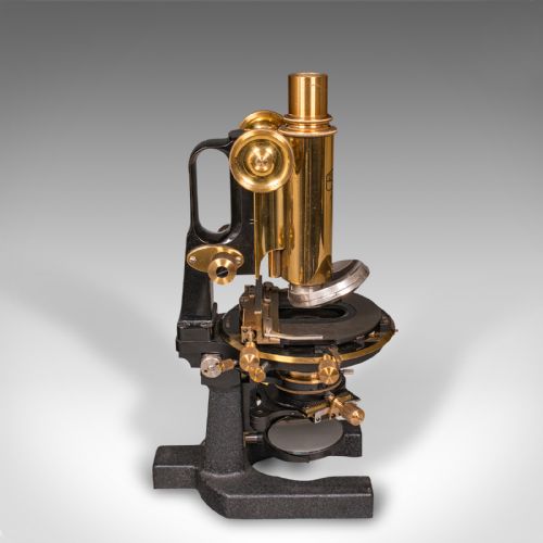 fig 3. Antique Laboratory Microscope, German, Scientific Instrument, Carl Zeiss Jena