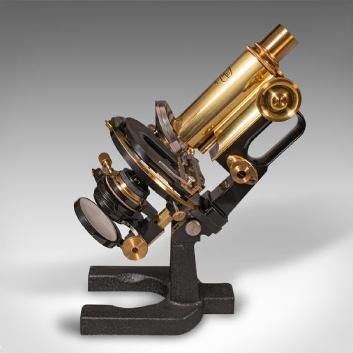 fig 5. Antique Laboratory Microscope, German, Scientific Instrument, Carl Zeiss Jena