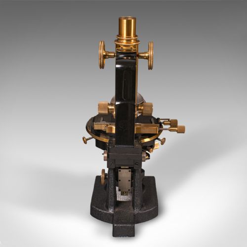 fig 6. Antique Laboratory Microscope, German, Scientific Instrument, Carl Zeiss Jena
