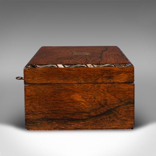 fig 3. Antique Jewellery Box, English, Decorative, Keepsake, Inlaid, Victorian, C.1860