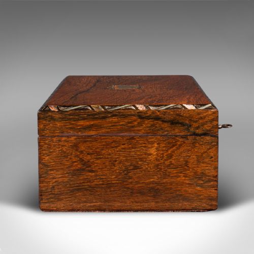fig 4. Antique Jewellery Box, English, Decorative, Keepsake, Inlaid, Victorian, C.1860