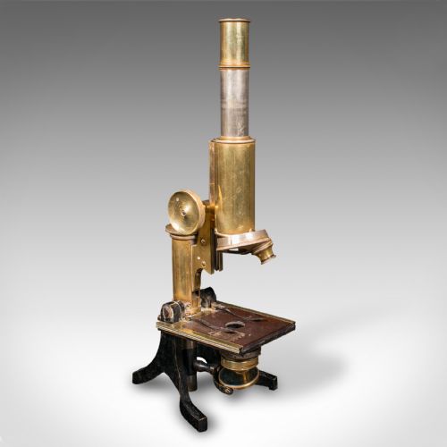 fig 1. Antique Cased Microscope, English, Scientific Instrument, J Swift, Victorian