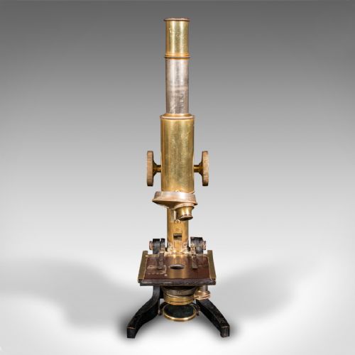 fig 2. Antique Cased Microscope, English, Scientific Instrument, J Swift, Victorian