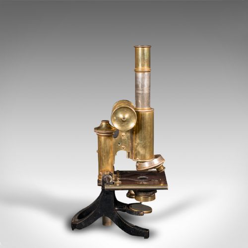 fig 5. Antique Cased Microscope, English, Scientific Instrument, J Swift, Victorian