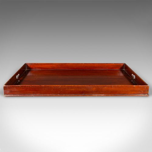 fig 2. Large Antique Butler's Tray, English Walnut, Afternoon Tea Valet, Georgian, 1800
