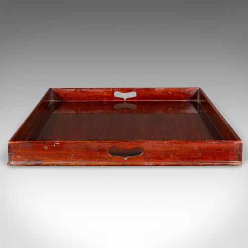 fig 3. Large Antique Butler's Tray, English Walnut, Afternoon Tea Valet, Georgian, 1800