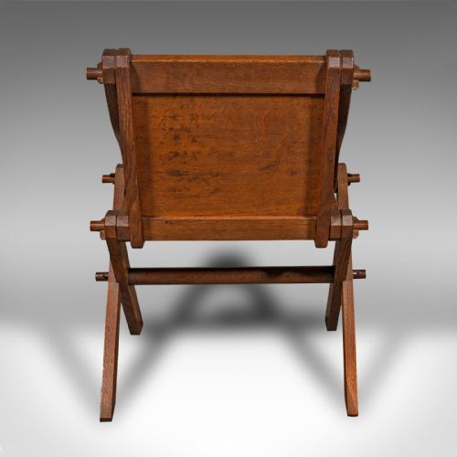 ANTIQUE GLASTONBURY CHAIR ENGLISH OAK ECCLESIASTIC ARMCHAIR GOTHIC VICTORIAN - ADDITIONAL PHOTO 4