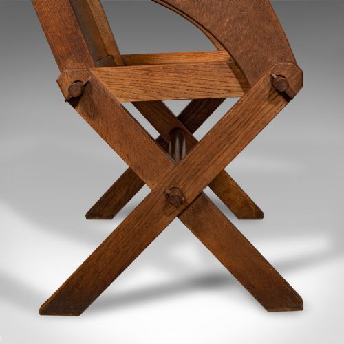 ANTIQUE GLASTONBURY CHAIR ENGLISH OAK ECCLESIASTIC ARMCHAIR GOTHIC VICTORIAN - ADDITIONAL PHOTO 11