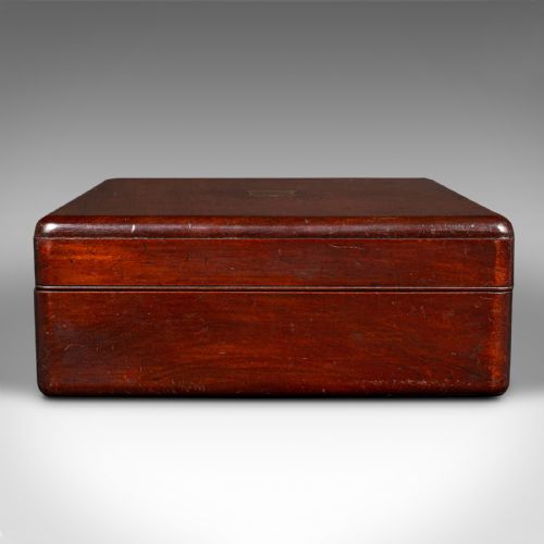 fig 4. Small Antique Lined Jewellery Box, English, Keepsake Case, Victorian, Circa 1860