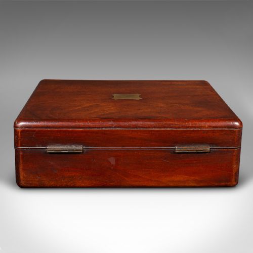 fig 5. Small Antique Lined Jewellery Box, English, Keepsake Case, Victorian, Circa 1860