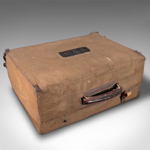 ANTIQUE TRAVELLING VANITY CASE ENGLISH LEATHER SILVER DRESSING TABLE BOX - ADDITIONAL PHOTO 11