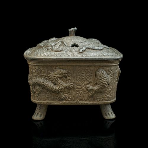fig 1. Antique Decorative Censer, Chinese, Bronze, Incense Burner, Victorian, C.1850
