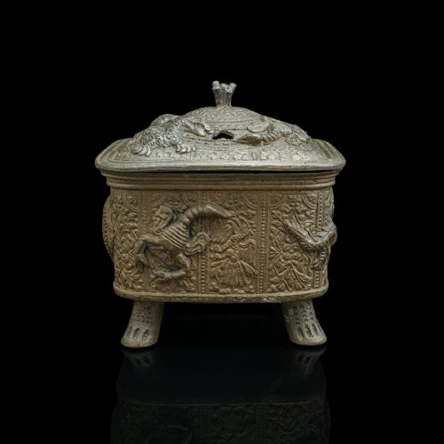 fig 2. Antique Decorative Censer, Chinese, Bronze, Incense Burner, Victorian, C.1850