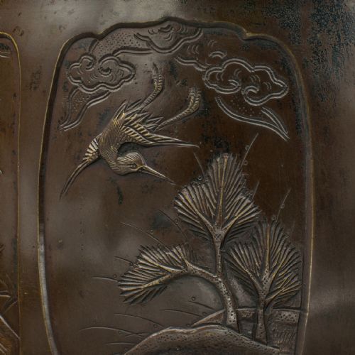 ANTIQUE PLANTER JAPANESE BRONZE DECORATIVE JARDINIERE EDO VICTORIAN C1860 - ADDITIONAL PHOTO 10