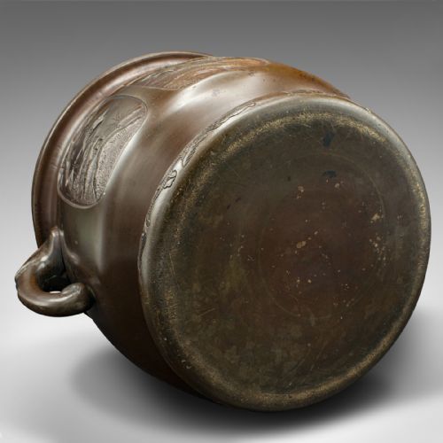 ANTIQUE PLANTER JAPANESE BRONZE DECORATIVE JARDINIERE EDO VICTORIAN C1860 - ADDITIONAL PHOTO 11