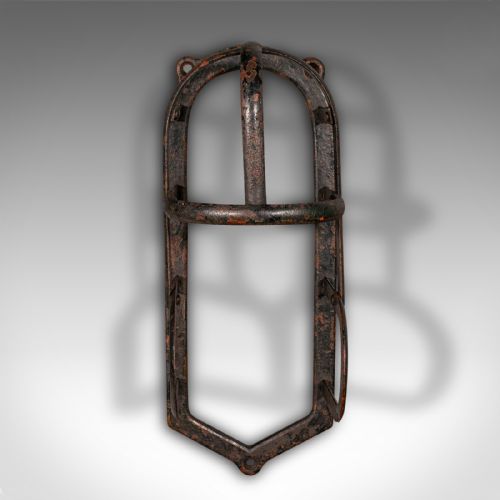 fig 2. Pair Of Antique Equestrian Tack Rests, English Iron, Stables, Outdoor, Victorian