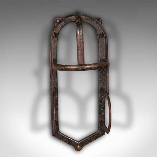 fig 4. Pair Of Antique Equestrian Tack Rests, English Iron, Stables, Outdoor, Victorian