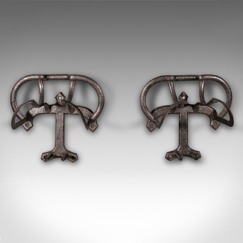 fig 1. Pair Of Antique Saddle Racks, English, Stables, Equestrian Tack Rest, Victorian