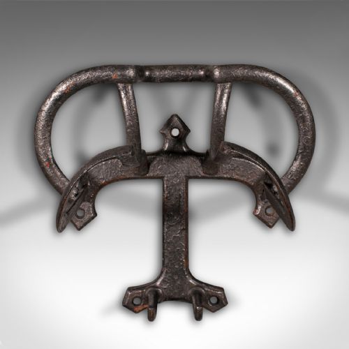 fig 3. Pair Of Antique Saddle Racks, English, Stables, Equestrian Tack Rest, Victorian