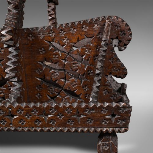 ANTIQUE TRUFFLE COLLECTING TRUG GERMAN OAK BASKET BLACK FOREST VICTORIAN - ADDITIONAL PHOTO 8