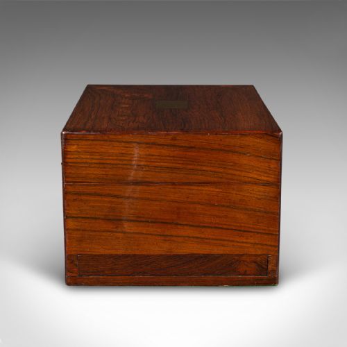 ANTIQUE VANITY CASE ENGLISH TRAVELLING DRESSING TABLE BOX REGENCY CIRCA 1820 - ADDITIONAL PHOTO 5