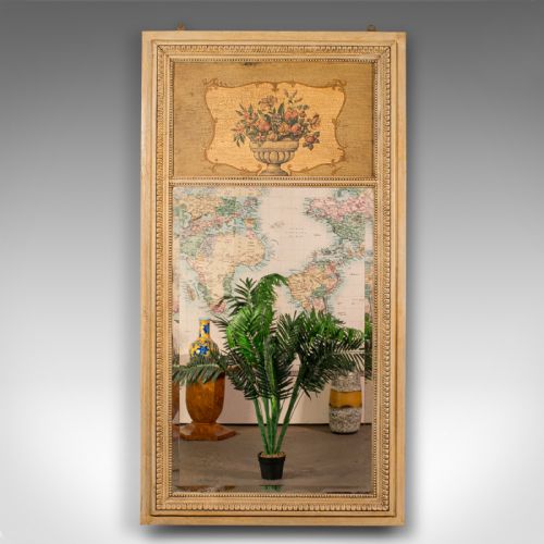 TALL ANTIQUE TRUMEAU MIRROR FRENCH PROVINCIAL PIER WALL VICTORIAN C1900 - ADDITIONAL PHOTO 1
