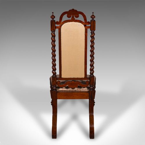 fig 4. Antique Morning Room Chair, English, Silk Cotton, Side Seat, William IV, C.1835