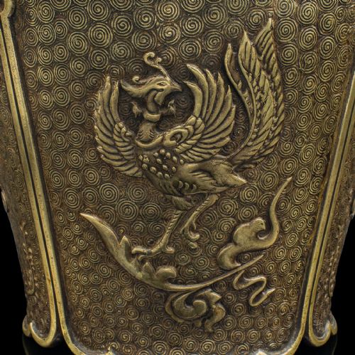 ANTIQUE DECORATIVE PLANTER CHINESE BRONZE JARDINIERE QING DYNASTY VICTORIAN - ADDITIONAL PHOTO 7