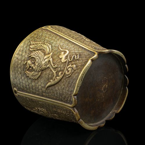 ANTIQUE DECORATIVE PLANTER CHINESE BRONZE JARDINIERE QING DYNASTY VICTORIAN - ADDITIONAL PHOTO 11