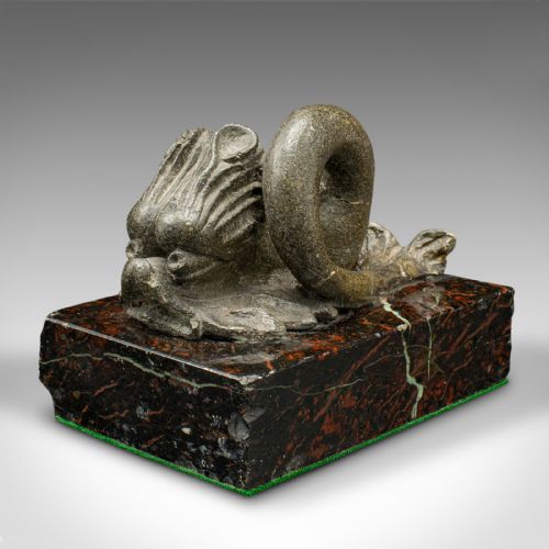 ANTIQUE SERPENTINE PAPERWEIGHT CHINESE SOAPSTONE MARBLE DESKTOP VICTORIAN - ADDITIONAL PHOTO 3