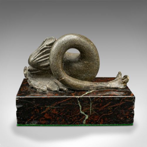 ANTIQUE SERPENTINE PAPERWEIGHT CHINESE SOAPSTONE MARBLE DESKTOP VICTORIAN - ADDITIONAL PHOTO 5
