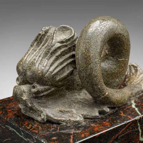 ANTIQUE SERPENTINE PAPERWEIGHT CHINESE SOAPSTONE MARBLE DESKTOP VICTORIAN - ADDITIONAL PHOTO 9