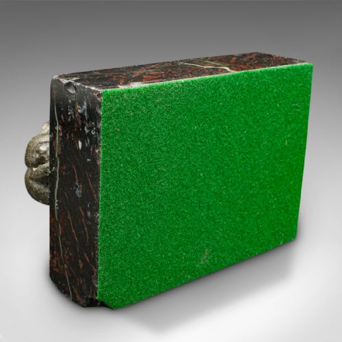 ANTIQUE SERPENTINE PAPERWEIGHT CHINESE SOAPSTONE MARBLE DESKTOP VICTORIAN - ADDITIONAL PHOTO 11