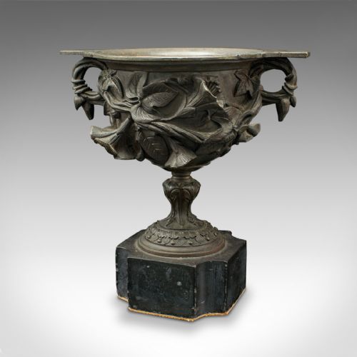 PAIR OF ANTIQUE DRINKING CUPS ITALIAN BRONZE GOBLETS GRAND TOUR VICTORIAN - ADDITIONAL PHOTO 3