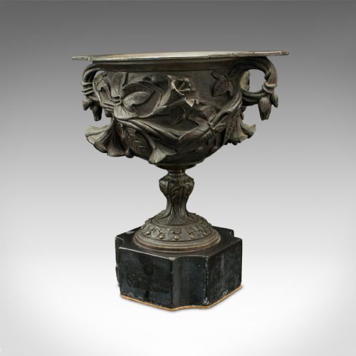 PAIR OF ANTIQUE DRINKING CUPS ITALIAN BRONZE GOBLETS GRAND TOUR VICTORIAN - ADDITIONAL PHOTO 5