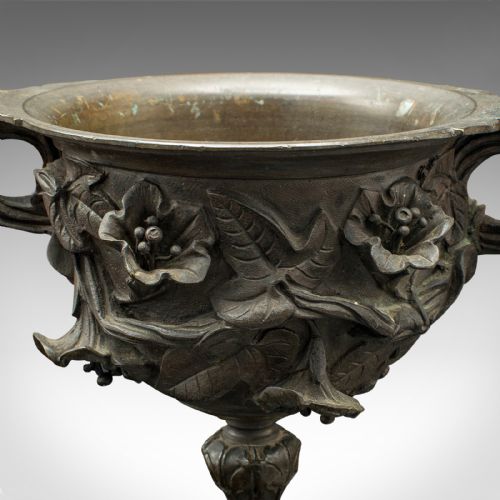 PAIR OF ANTIQUE DRINKING CUPS ITALIAN BRONZE GOBLETS GRAND TOUR VICTORIAN - ADDITIONAL PHOTO 9