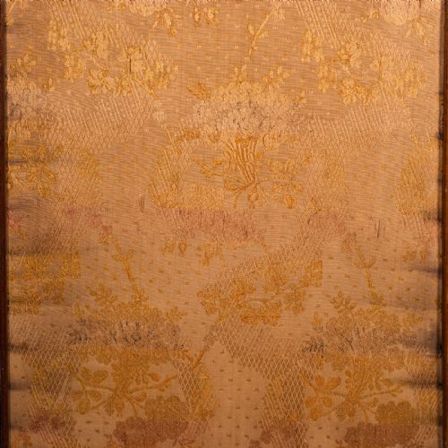 6' 6'' TALL ANTIQUE PRIVACY SCREEN FRENCH WALNUT GLASS ART NOUVEAU VICTORIAN - ADDITIONAL PHOTO 8