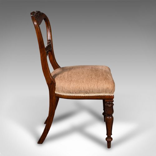 fig 3. Set Of 5 Antique Dining Chairs, Scottish, Buckle Back Seat, William IV, C.1835