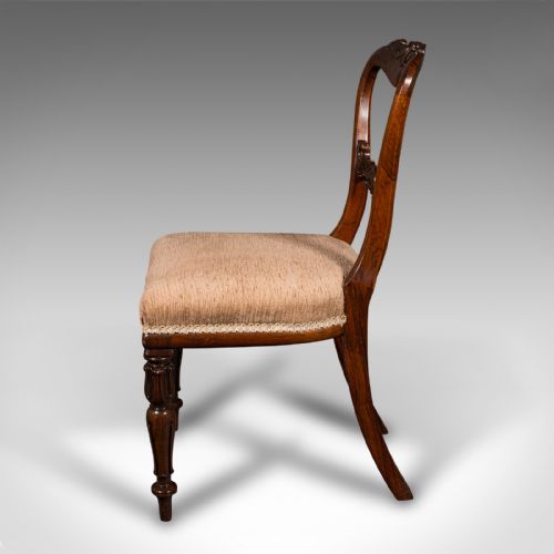fig 4. Set Of 5 Antique Dining Chairs, Scottish, Buckle Back Seat, William IV, C.1835