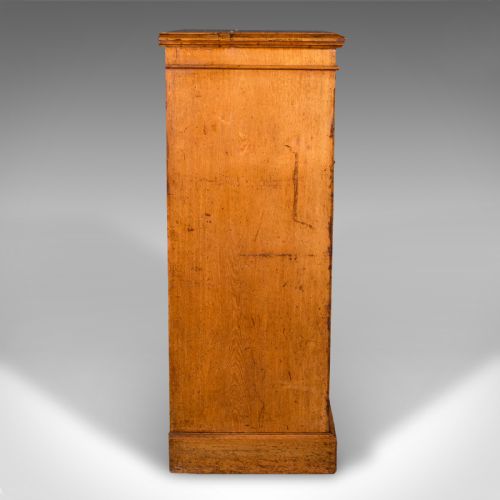 ANTIQUE BANKER'S CHEST OF DRAWERS ENGLISH OAK TALLBOY MAPLE CO VICTORIAN - ADDITIONAL PHOTO 3