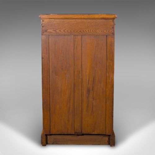 ANTIQUE BANKER'S CHEST OF DRAWERS ENGLISH OAK TALLBOY MAPLE CO VICTORIAN - ADDITIONAL PHOTO 5
