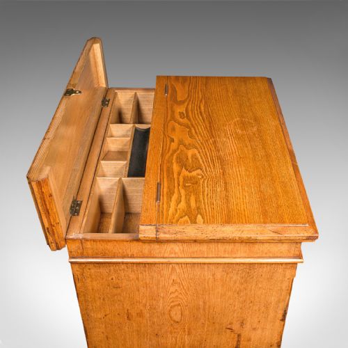 ANTIQUE BANKER'S CHEST OF DRAWERS ENGLISH OAK TALLBOY MAPLE CO VICTORIAN - ADDITIONAL PHOTO 8